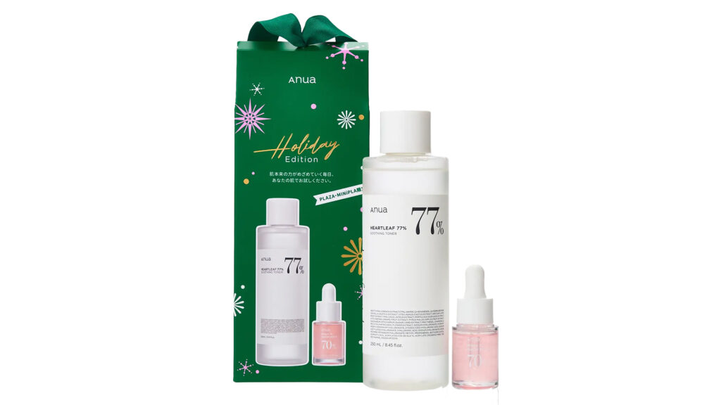 化粧箱をクリスマス限定デザインにしたAnua様