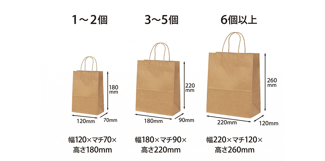 おにぎり専門店向け紙袋サイズの選び方｜油染み対策も解説