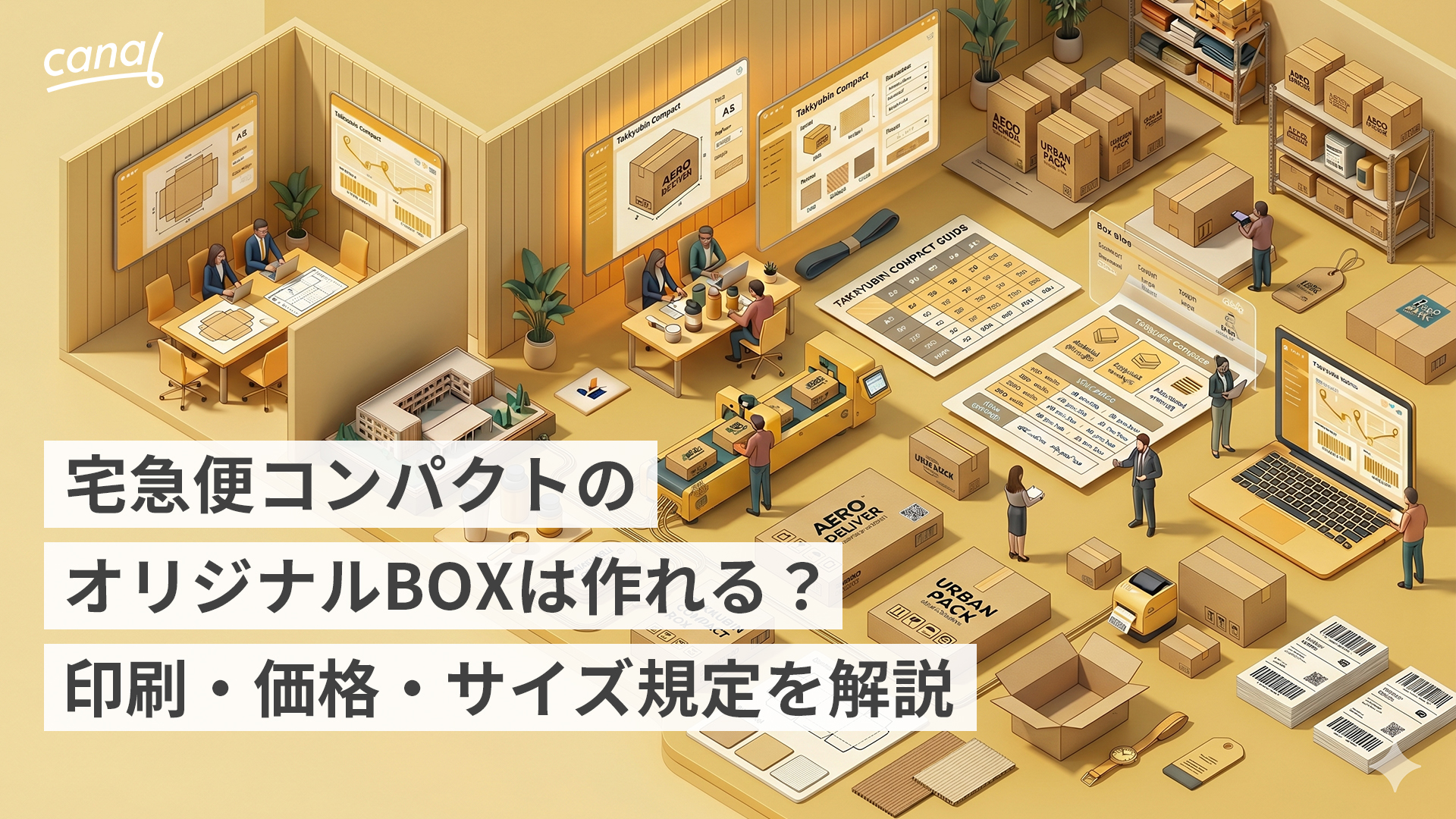 宅急便コンパクトのオリジナルBOXは作れる？印刷・価格・サイズ規定を解説