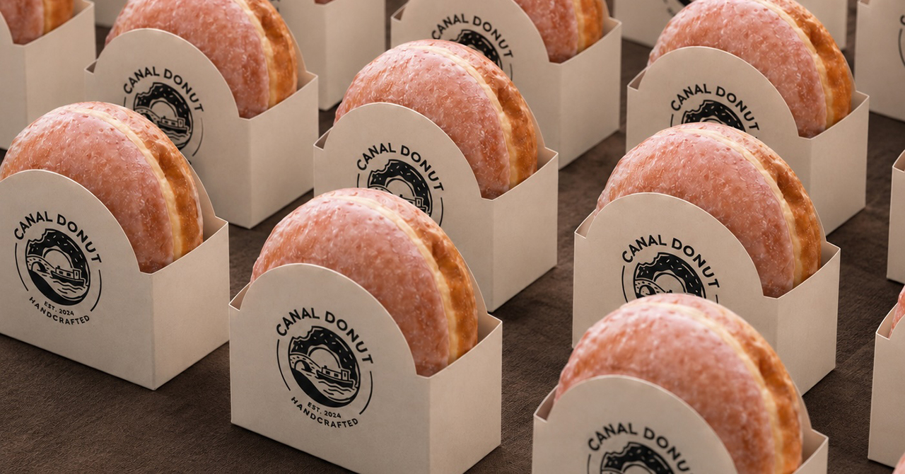 ドーナツホルダーをオリジナル製作｜片手で持てるテイクアウトパッケージ